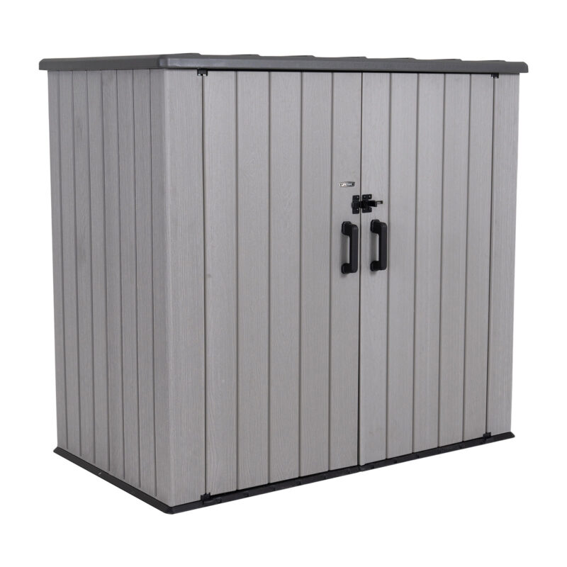 Lifetime Utility Shed (Storm Dust) - Outdoor Plastic HDPE Storage Unit