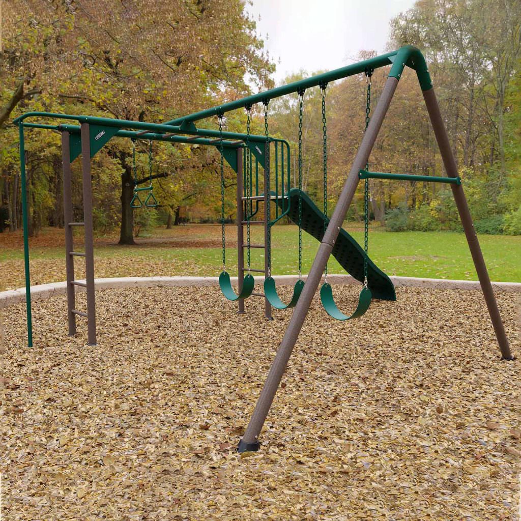 Lifetime Monkey Bar Adventure Swing Playset - Childrens Garden Playground Swings - Image 5