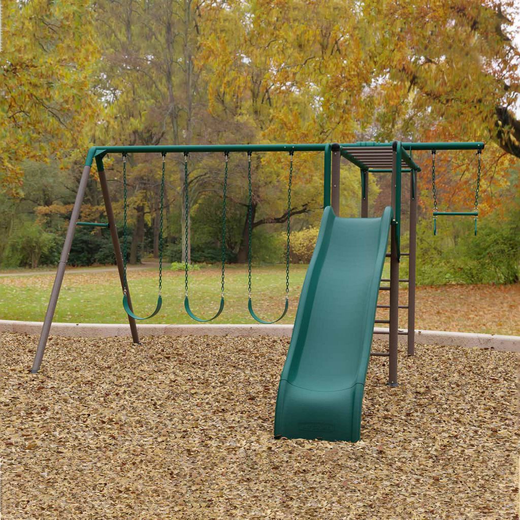 Lifetime Monkey Bar Adventure Swing Playset - Childrens Garden Playground Swings