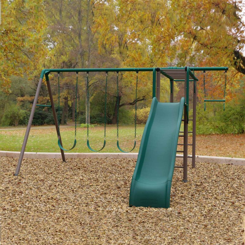 Lifetime Monkey Bar Adventure Swing Playset - Childrens Garden Playground Swings