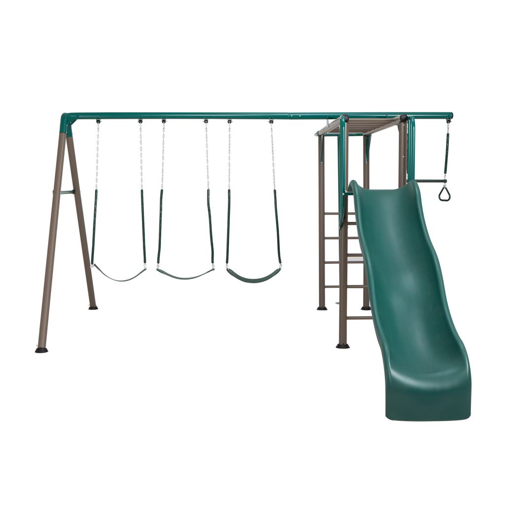 Lifetime Monkey Bar Adventure Swing Playset - Childrens Garden Playground Swings - Image 2