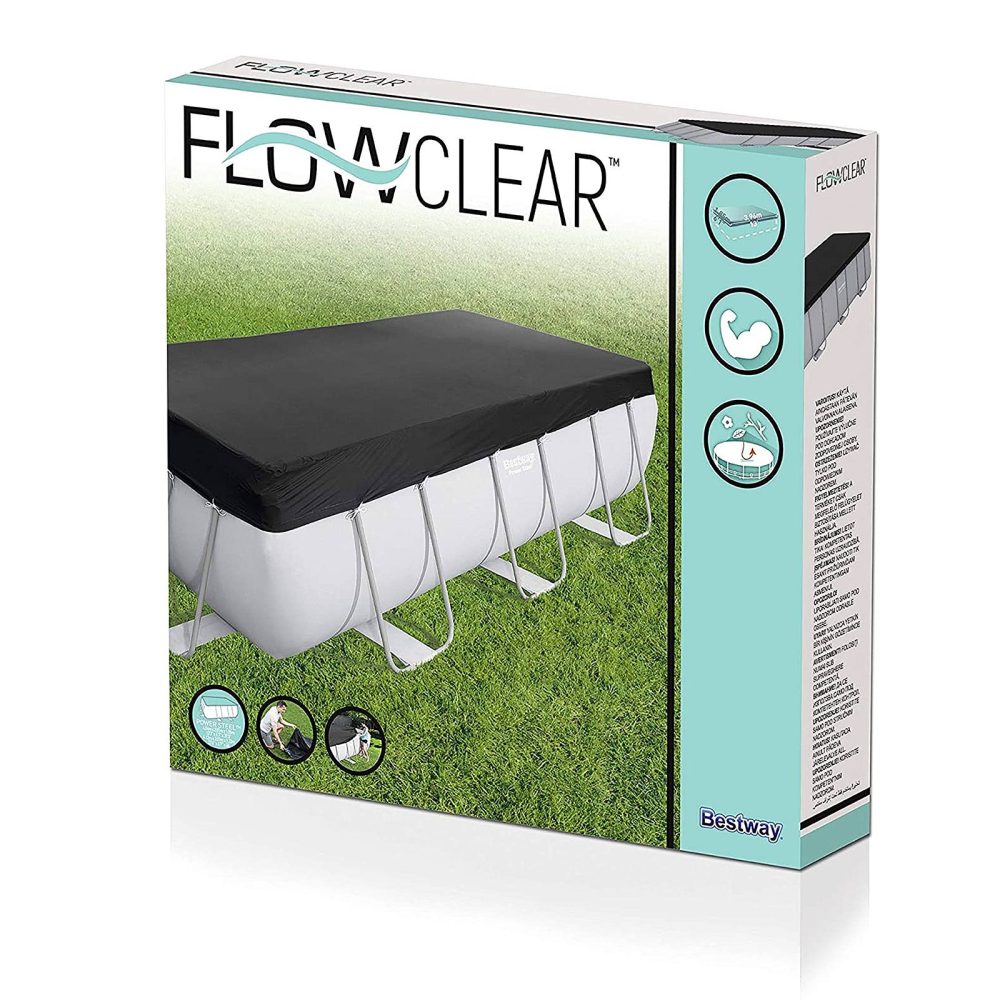 Bestway 13.6' x 6.7' Flowclear Power Steel Pool Cover - Image 5