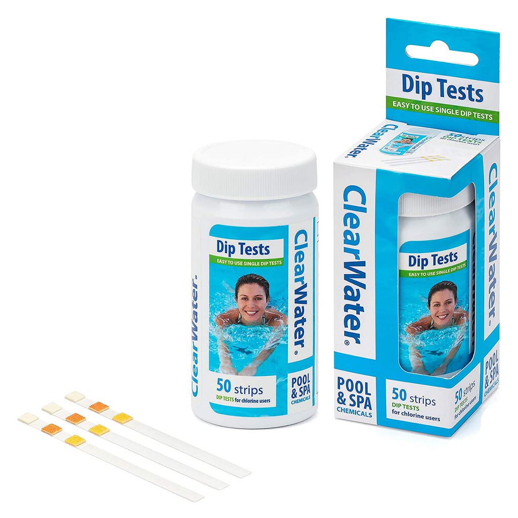 Clearwater 50 Dip Test Strips for Pool and Spas