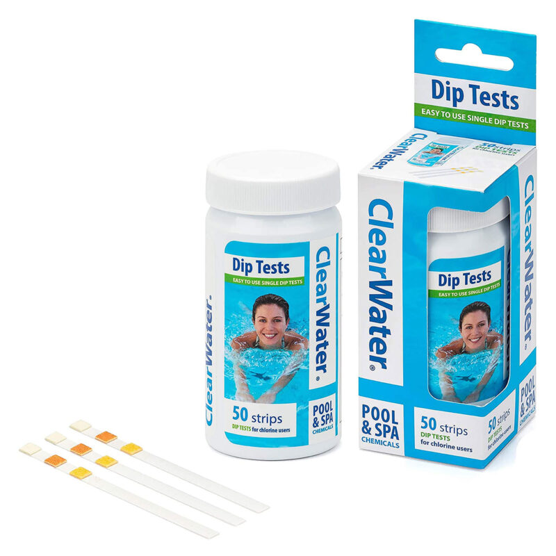 Clearwater 50 Dip Test Strips for Pool and Spas