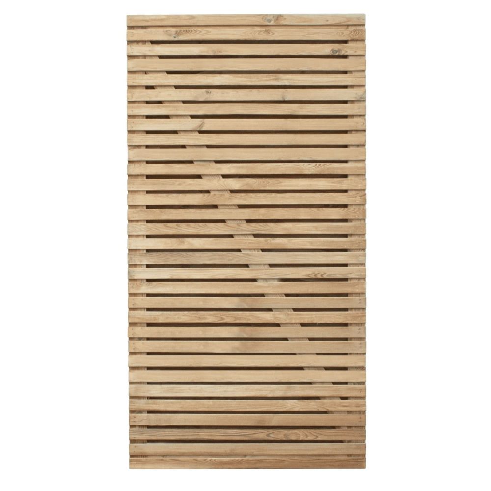 Forest Garden Double Slatted Gate 6' x 3' (180 x 90) - Image 3