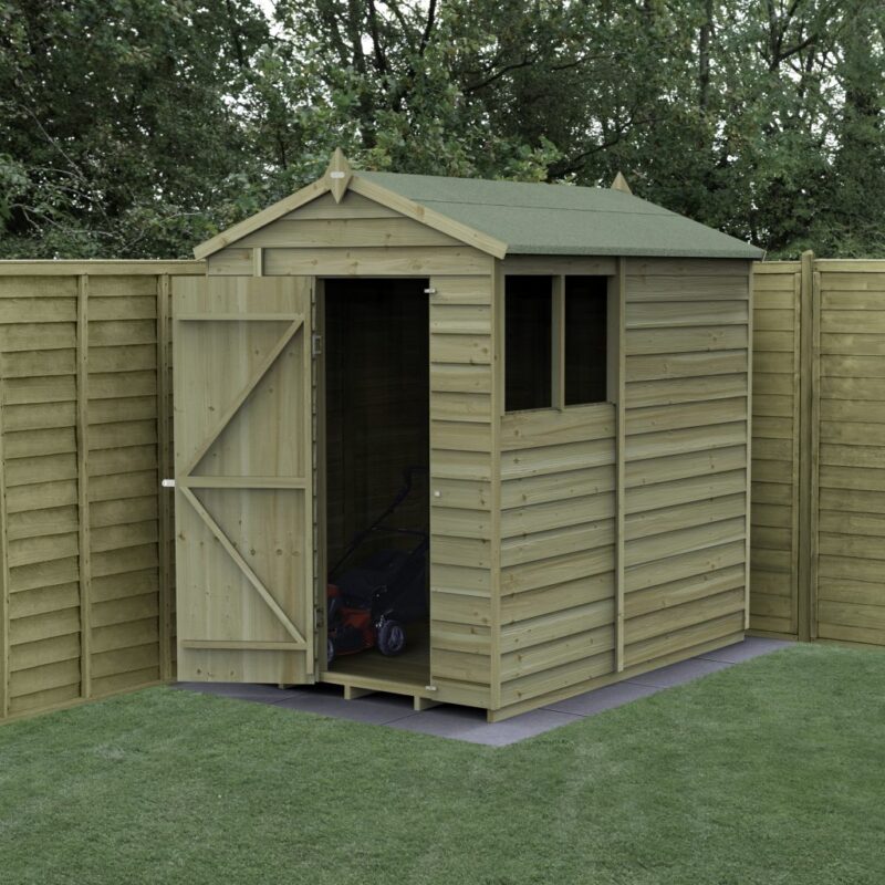 Forest 7 x 5 4Life Overlap Apex Garden Shed