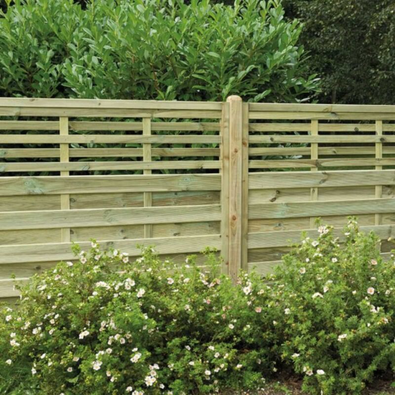 1.8m x 1.2m Pressure Treated Decorative Kyoto Fence Panel