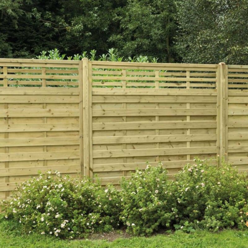1.8m x 1.8m Pressure Treated Decorative Kyoto Fence Panel