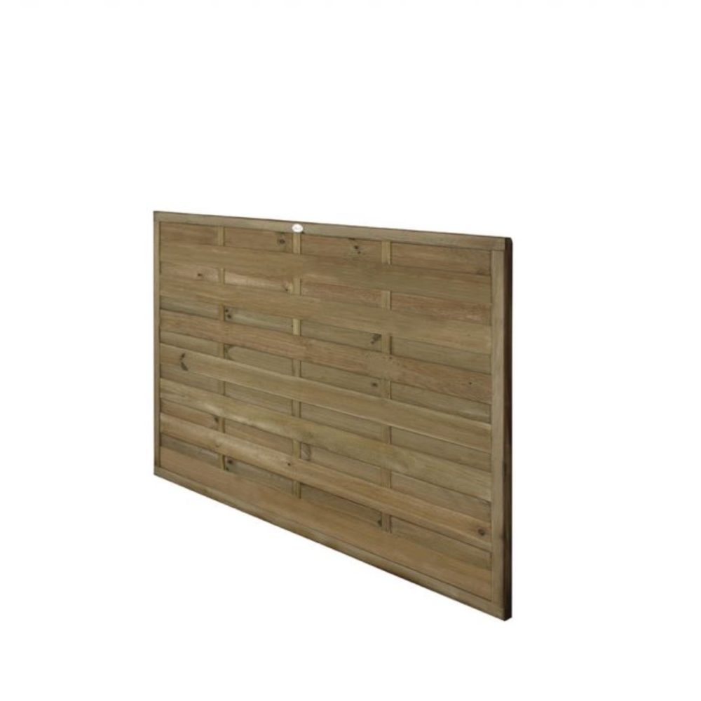 1.8m x 1.2 Pressure Treated Decorative Europa Plain Fence Panel - Image 3