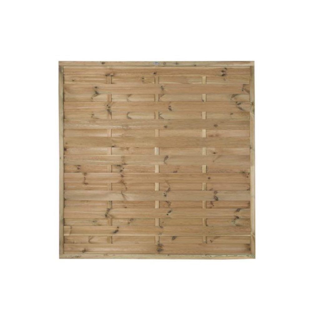 1.8m x 1.8m Pressure Treated Decorative Europa Plain Fence Panel - Image 2
