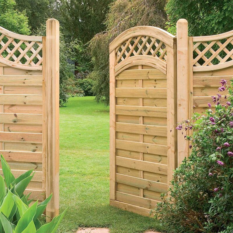 Europa Prague Gate 4ft (1.20m High) Wave Trellis Top