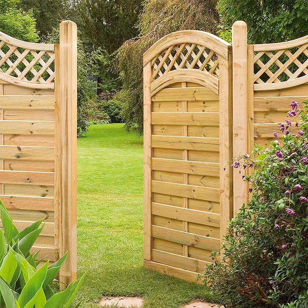 Europa Prague Gate 6ft (1.80m High) with Wave Trellis Top