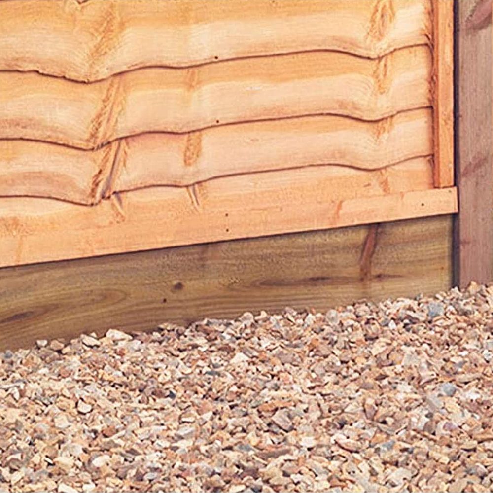 Forest Garden 183cm Pressure Treated Timber Gravel Boards - Fencing Accessory