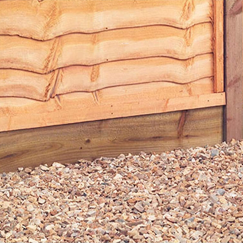 Forest Garden 183cm Pressure Treated Timber Gravel Boards - Fencing Accessory