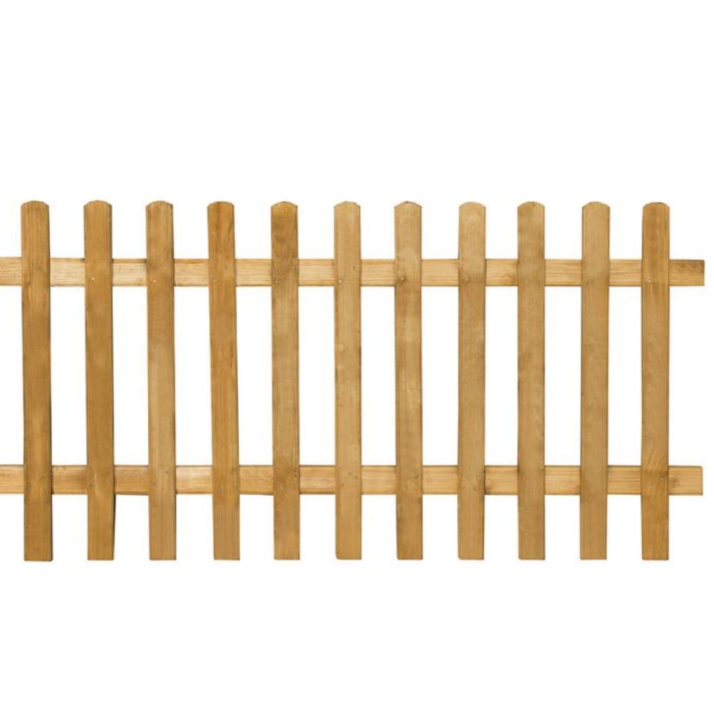 6ft x 3ft (1.83m x 0.9m) Pale Picket Fence Panel - Image 2