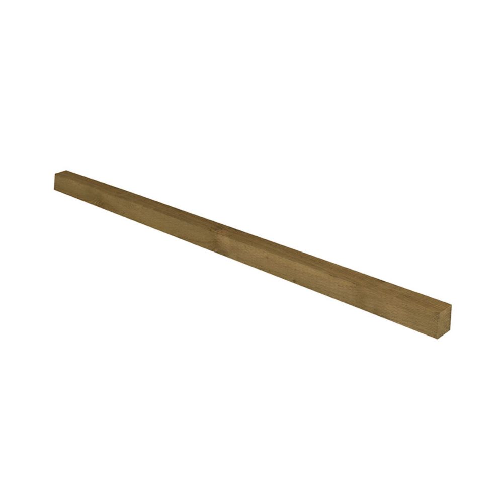 Heavy Duty Pressure Treated 8ft Green Incised Fence Posts - 240 x 10 x 10cm