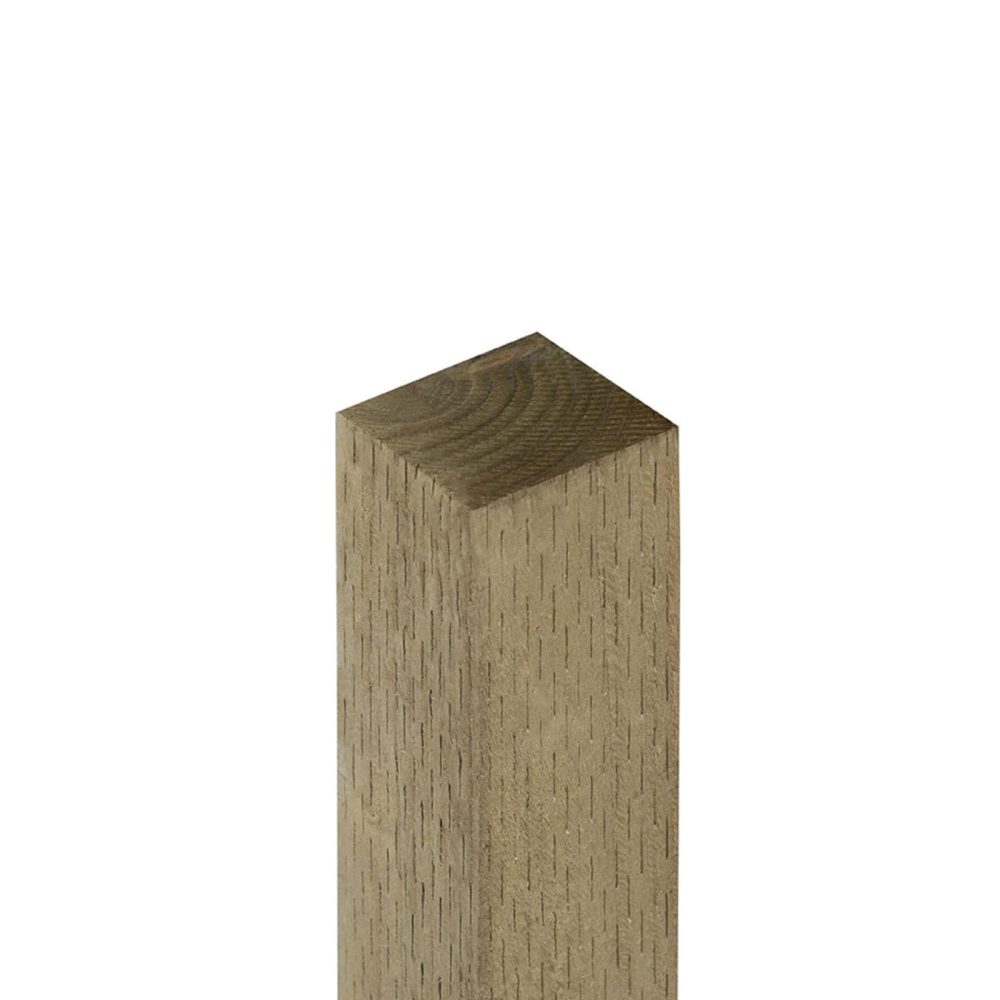 Heavy Duty Pressure Treated 8ft Green Incised Fence Posts - 240 x 10 x 10cm - Image 5
