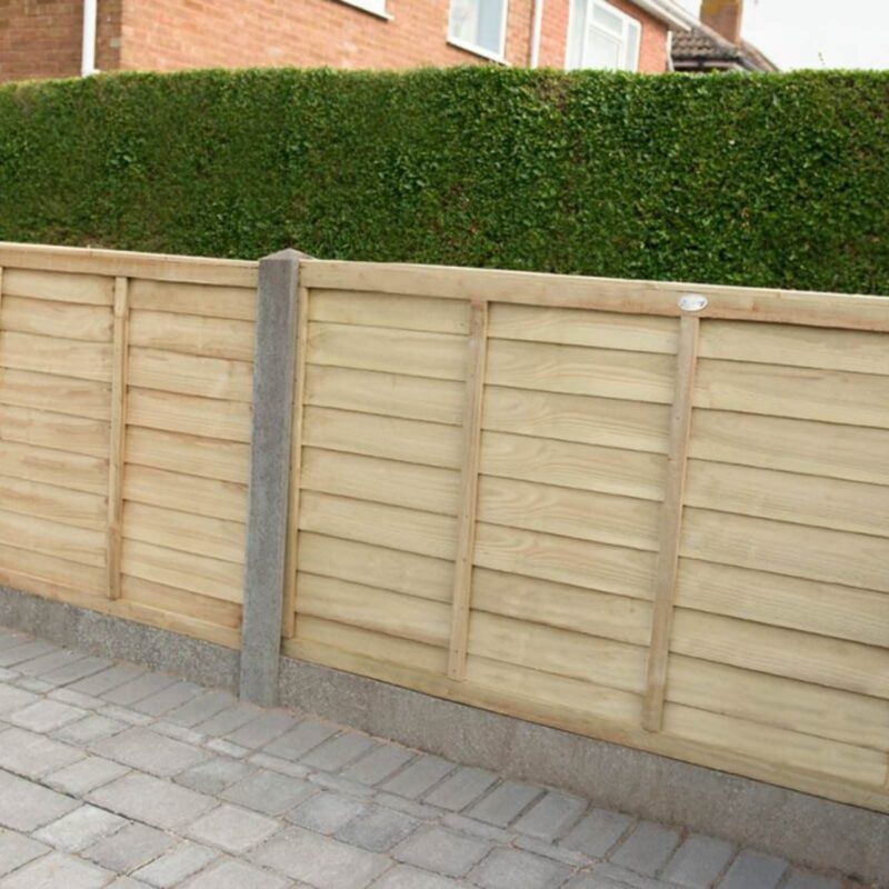 Forest Garden 3ft High x 6ft Width (1.83m x 0.91m) Pressure Treated Superlap Fence Panel