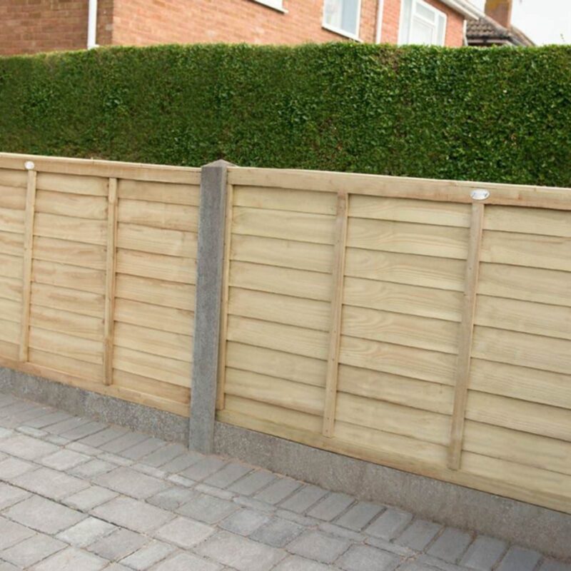 Forest Garden 4ft High x 6ft Long (1.83m x 1.22m) Overlap Pressure Treated Superlap Fence Panels