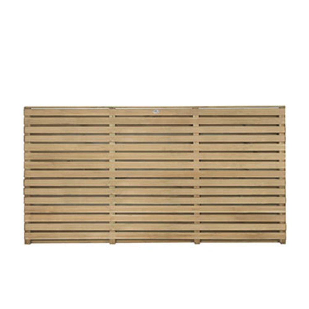 Forest Garden 1.8m x 0.9m Pressure Treated Double Slatted Fence Panels - Image 2