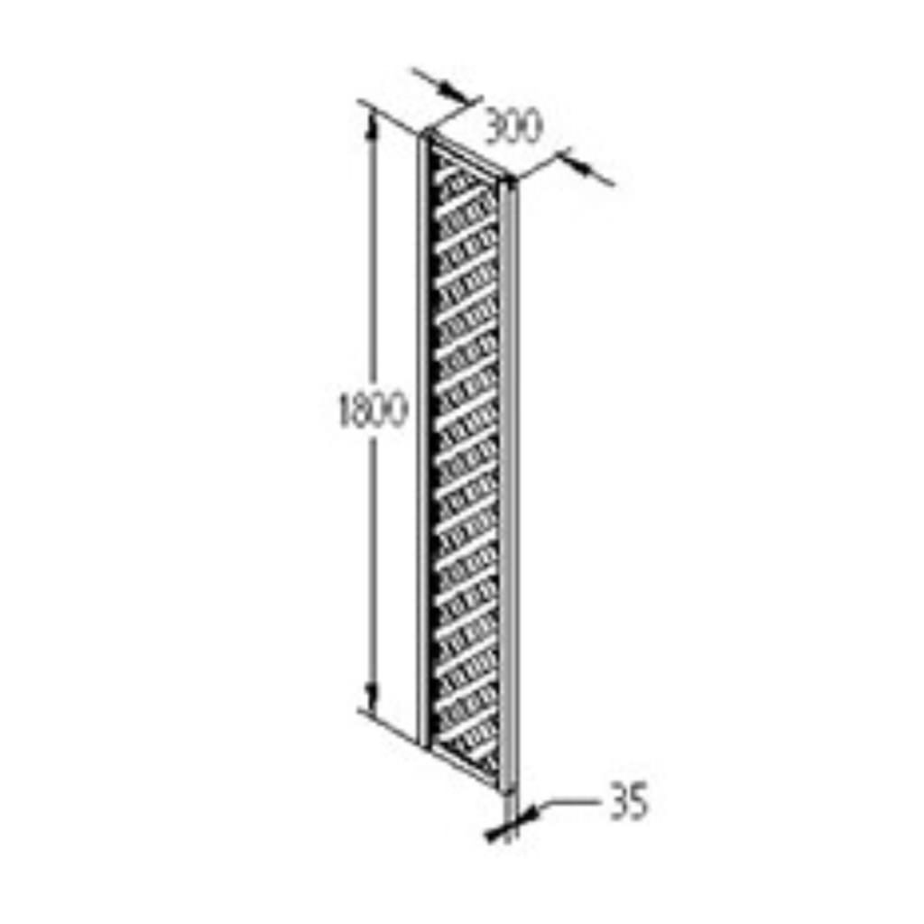 Rosemore Diamond Pattern Lattice Trellis 180 x 30cm - Image 3