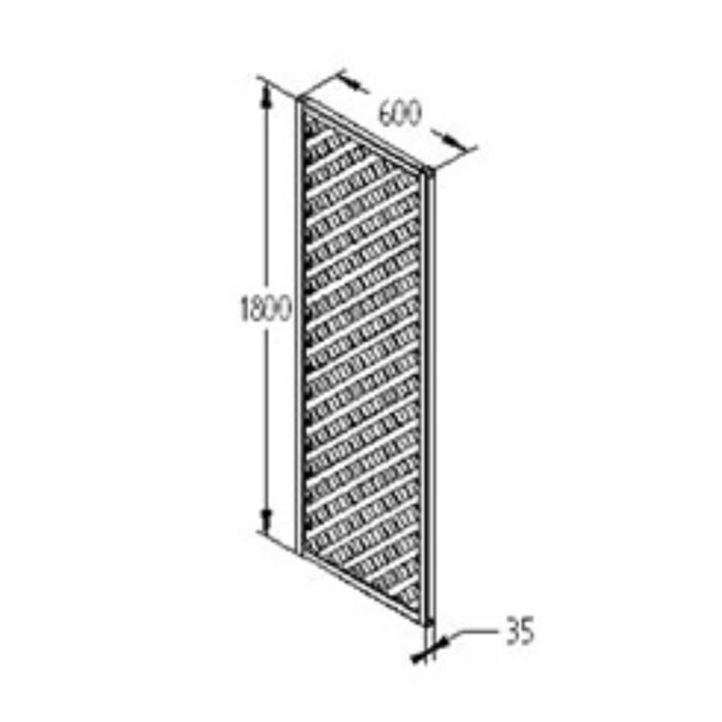 Rosemore Lattice High Quality Pressure Treated Trellis - 180cm x 60cm - Image 3