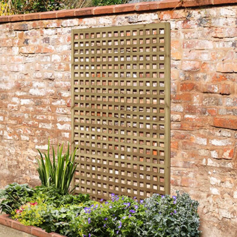 Wooden Premium Framed Trellis Square Design - 180 x 120cm