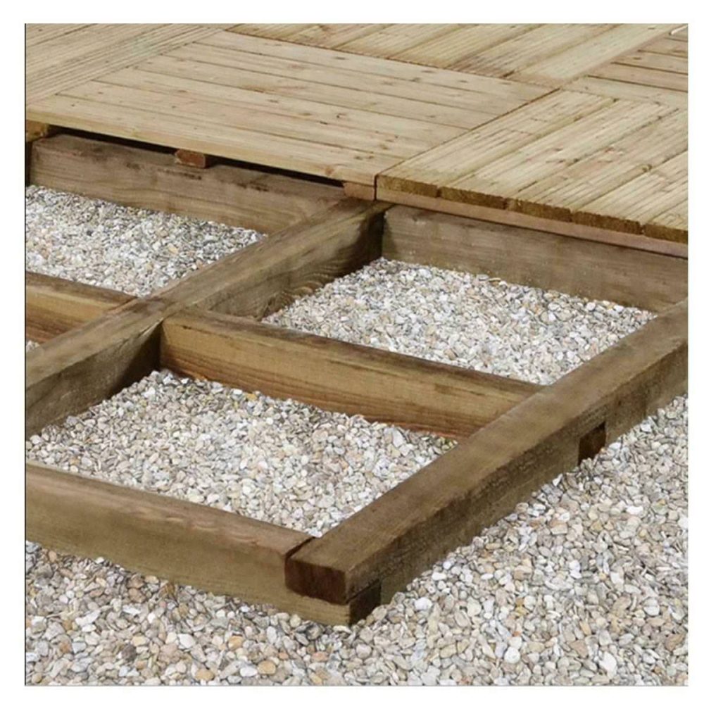 Forest Garden Pack of 10 Easy  Deck Bearers for Square Base Frame 240 x 7 x 7cm - Image 2