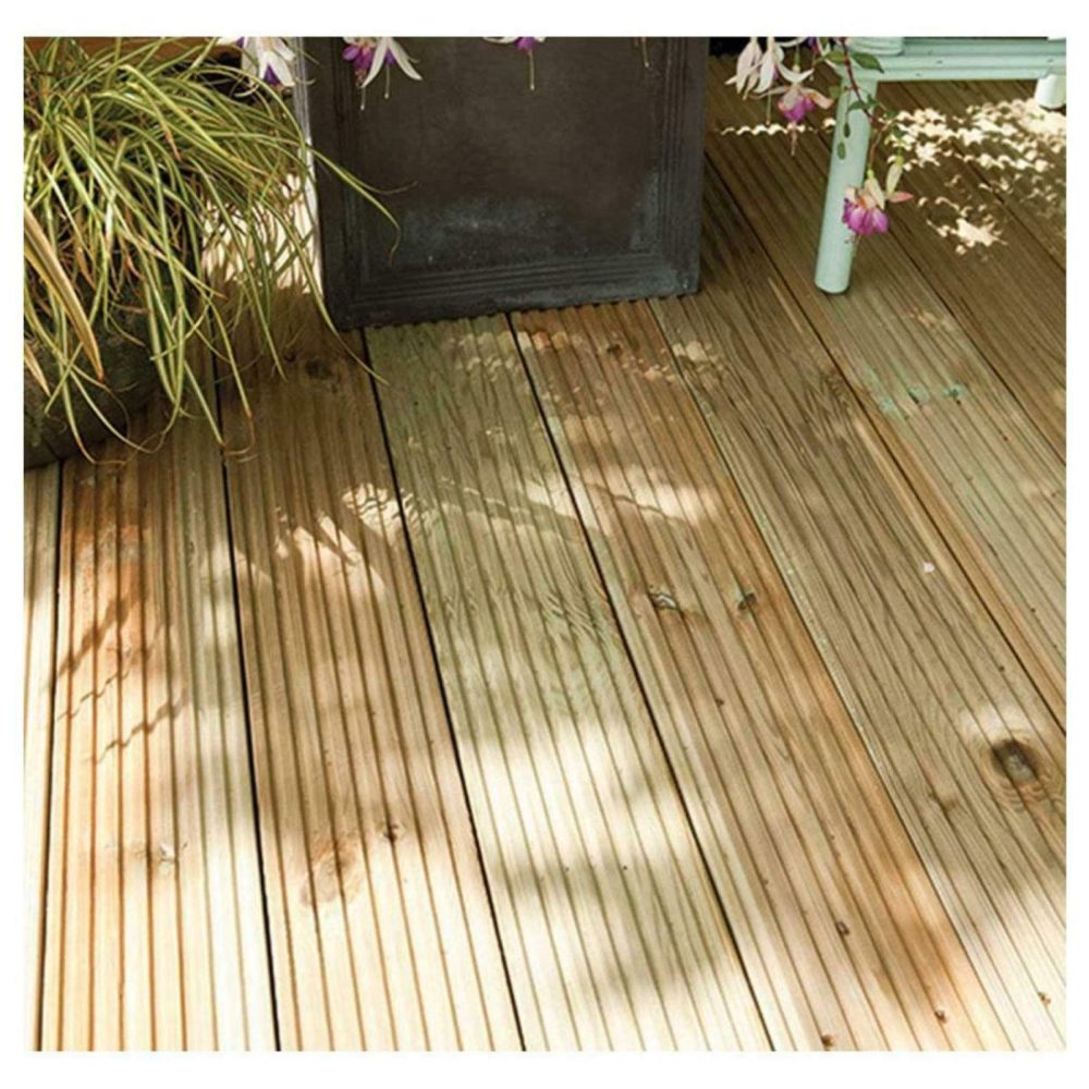 Forest Garden Traditional Pressure Treated Vertical Patio Deck Board Pack of 10