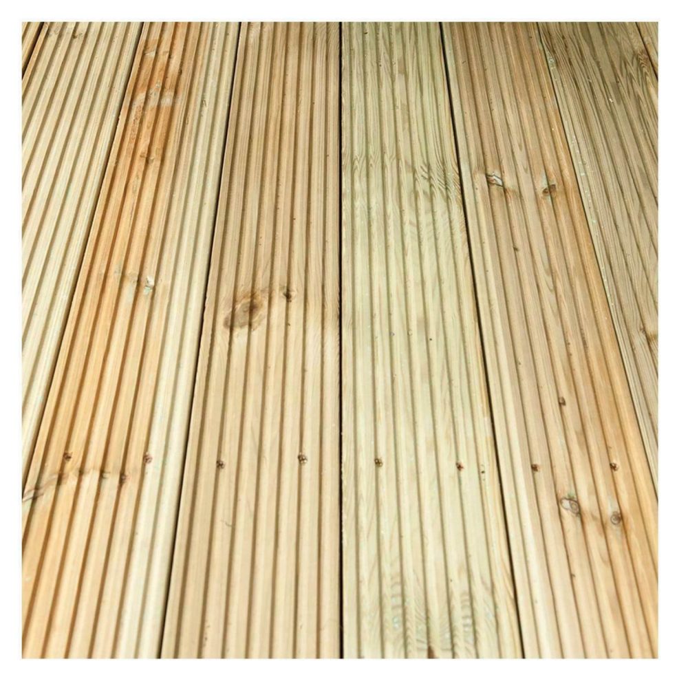 Forest Garden Traditional Pressure Treated Vertical Patio Deck Board Pack of 10 - Image 2
