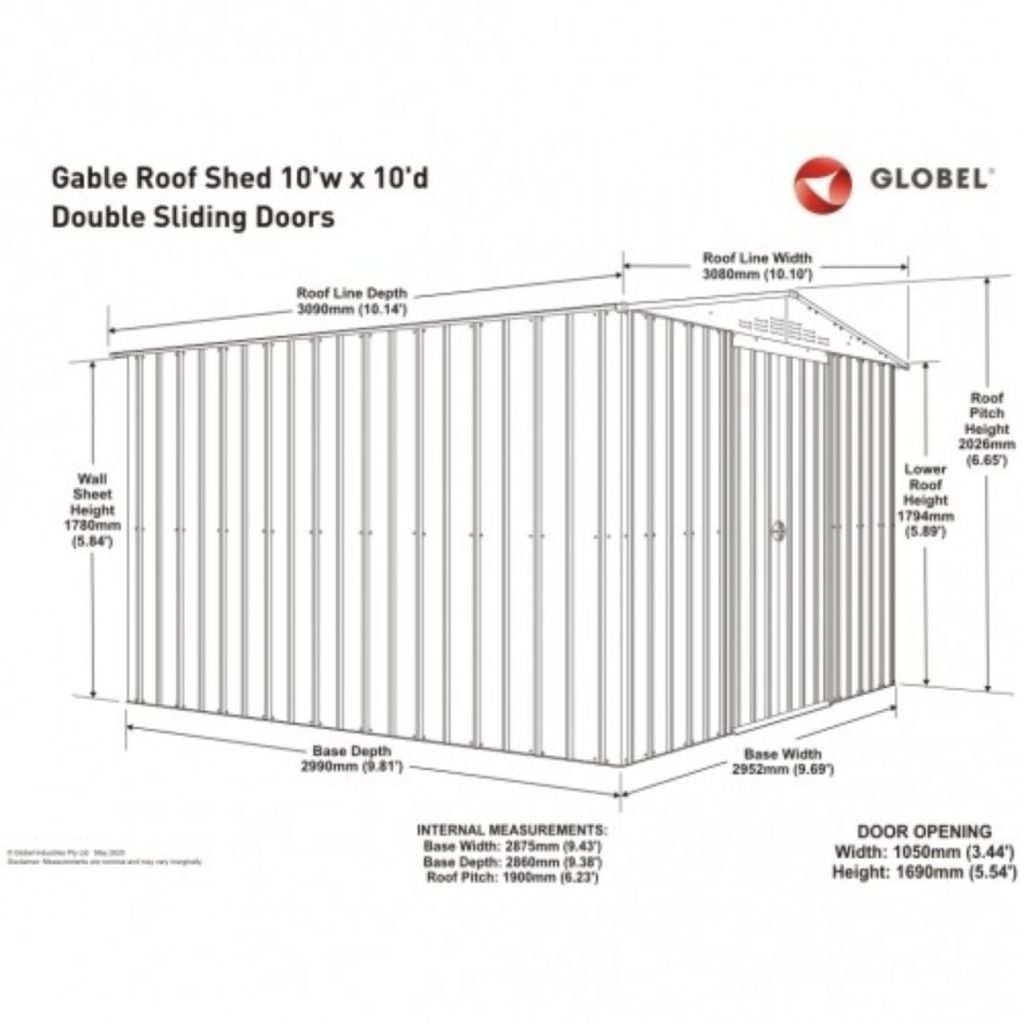 Lotus 10x10 Heavy Duty Apex Metal Steel Garden Shed 15 Year Guarantee - Image 6