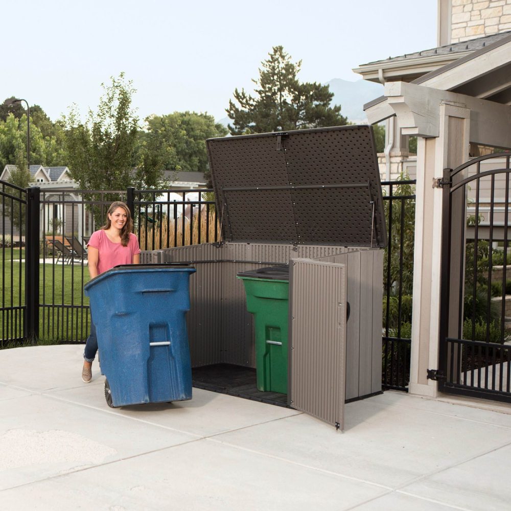 Lifetime Heavy Duty Low Horizontal Storage Shed - 60296 - HDPE All-Weather Durable Box - Image 2