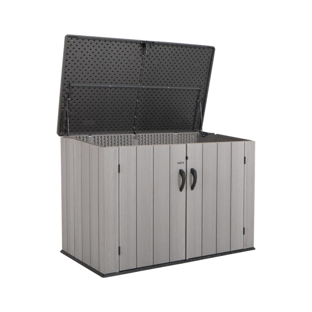 Lifetime Heavy Duty Low Horizontal Storage Shed - 60296 - HDPE All-Weather Durable Box - Image 5