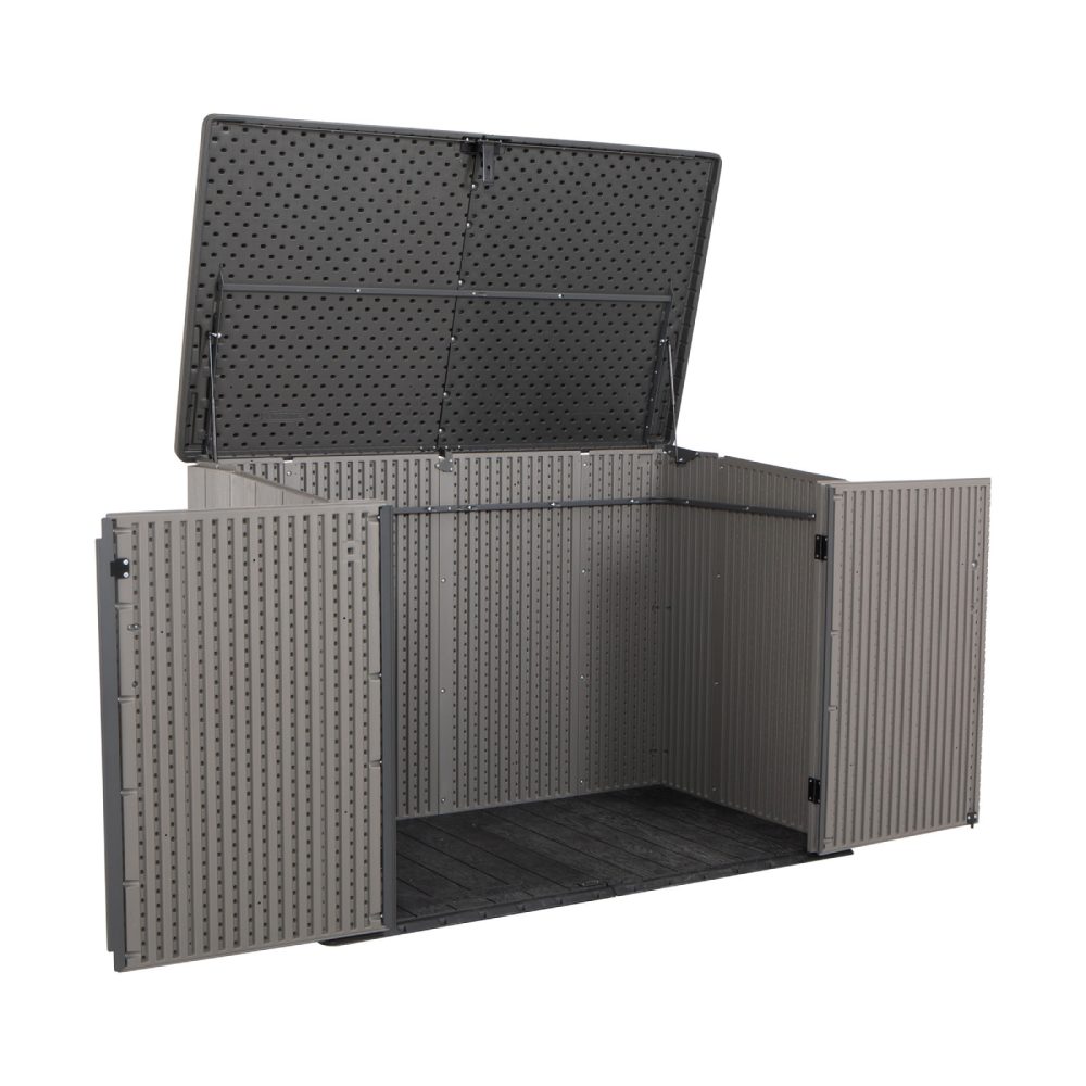 Lifetime Heavy Duty Low Horizontal Storage Shed - 60296 - HDPE All-Weather Durable Box - Image 6