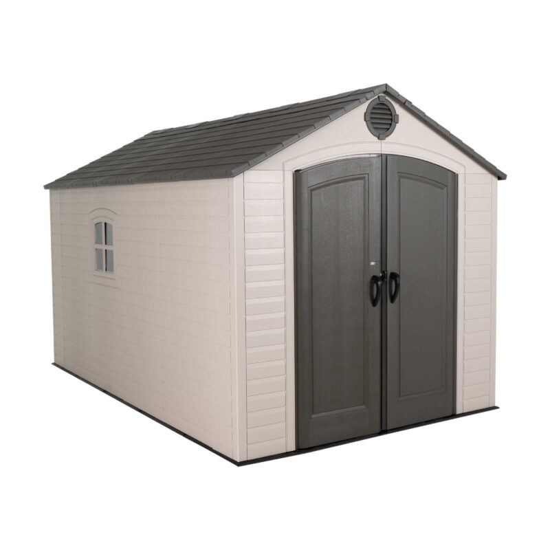 Lifetime 8 x 12.5 Outdoor Garden Shed Including Floor - 6402 - HDPE Plastic Unit