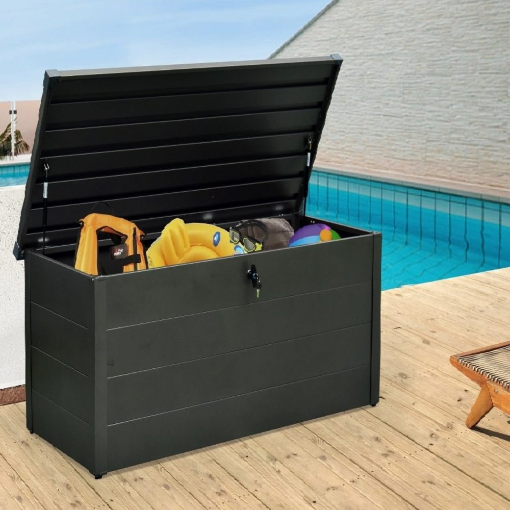 Falcon 4 X 2 Heavy Duty Dark Grey Cushion Storage Box 130