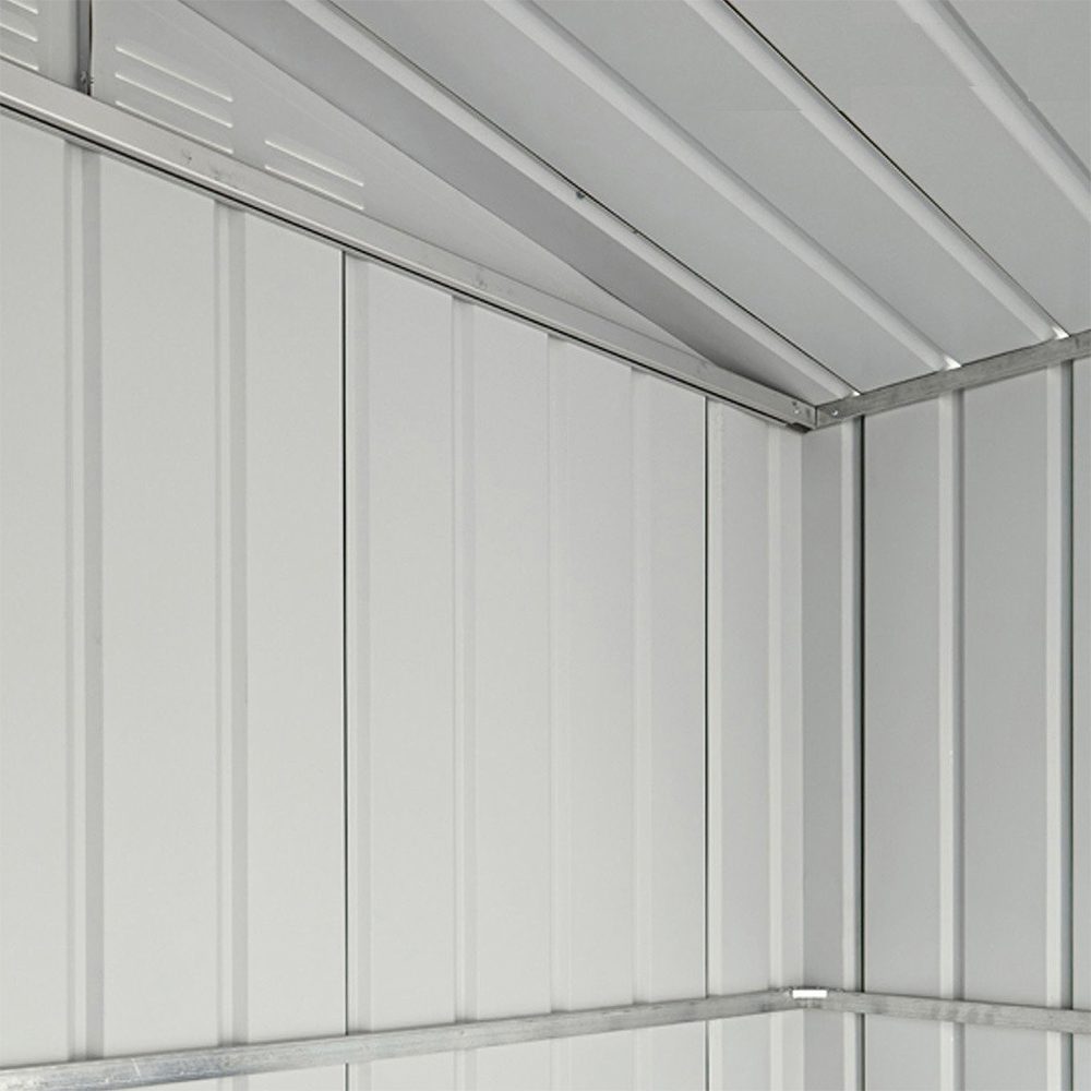 Lotus 6x6 Apex Metal Steel Garden Shed - Image 5