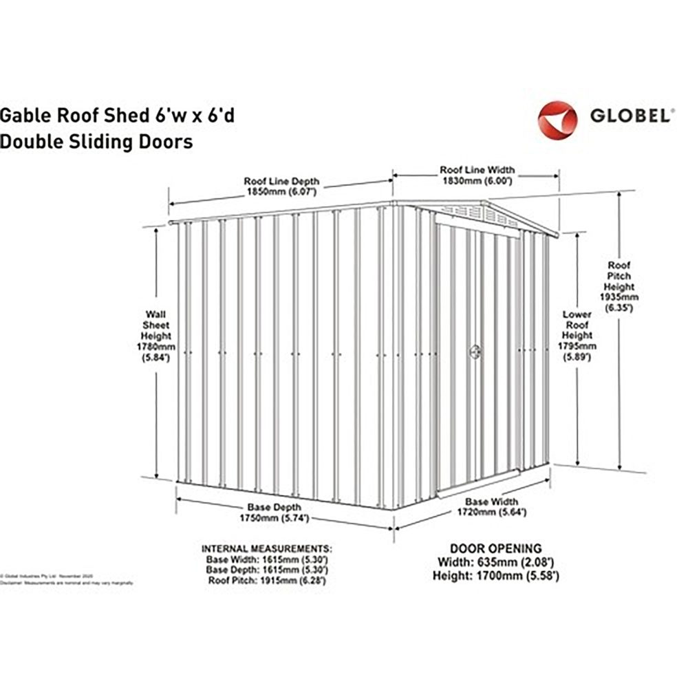 Lotus 6x6 Apex Metal Steel Garden Shed - Image 6