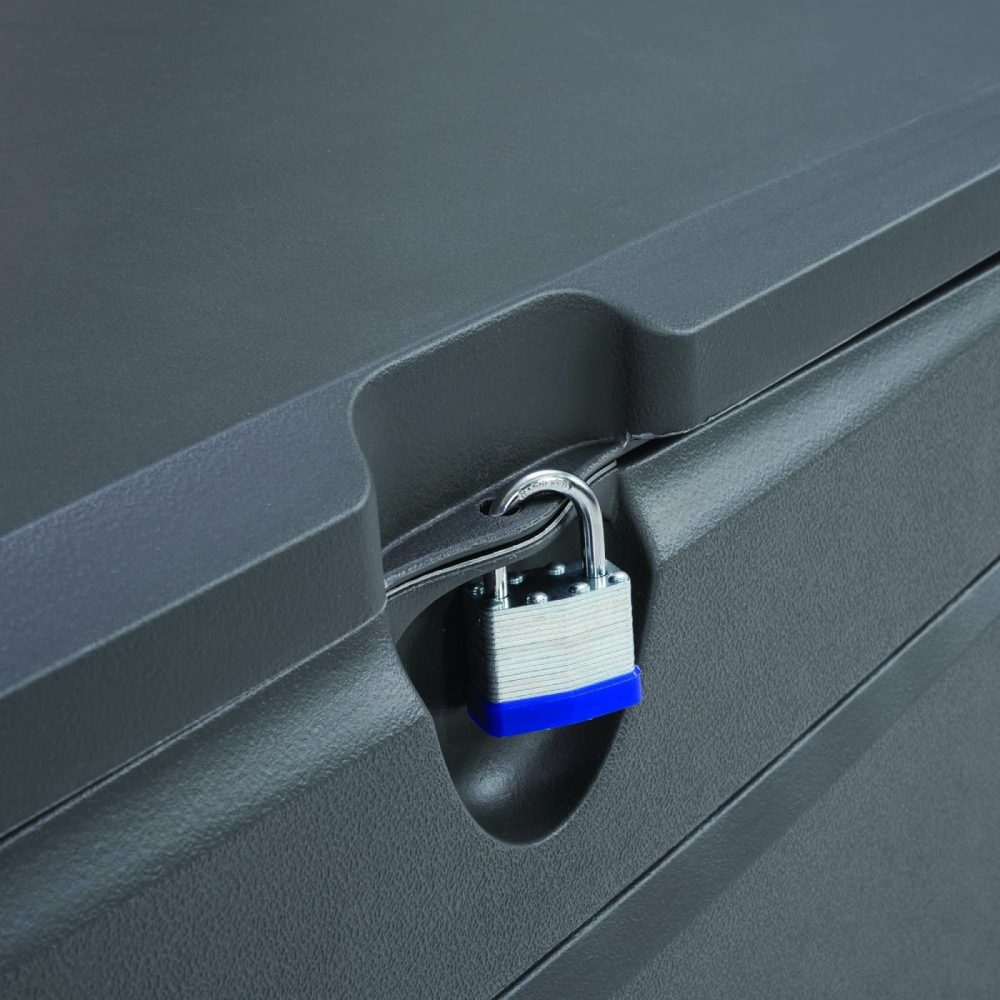 Lifetime 500 Litre Durable Plastic Outdoor Storage Box - 60012 - Dark Grey - Image 4