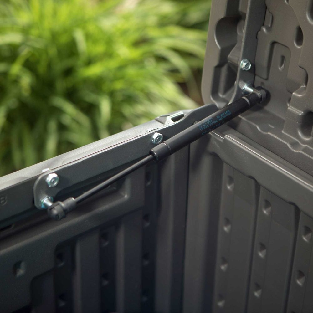 Lifetime 500 Litre Durable Plastic Outdoor Storage Box - 60012 - Dark Grey - Image 2