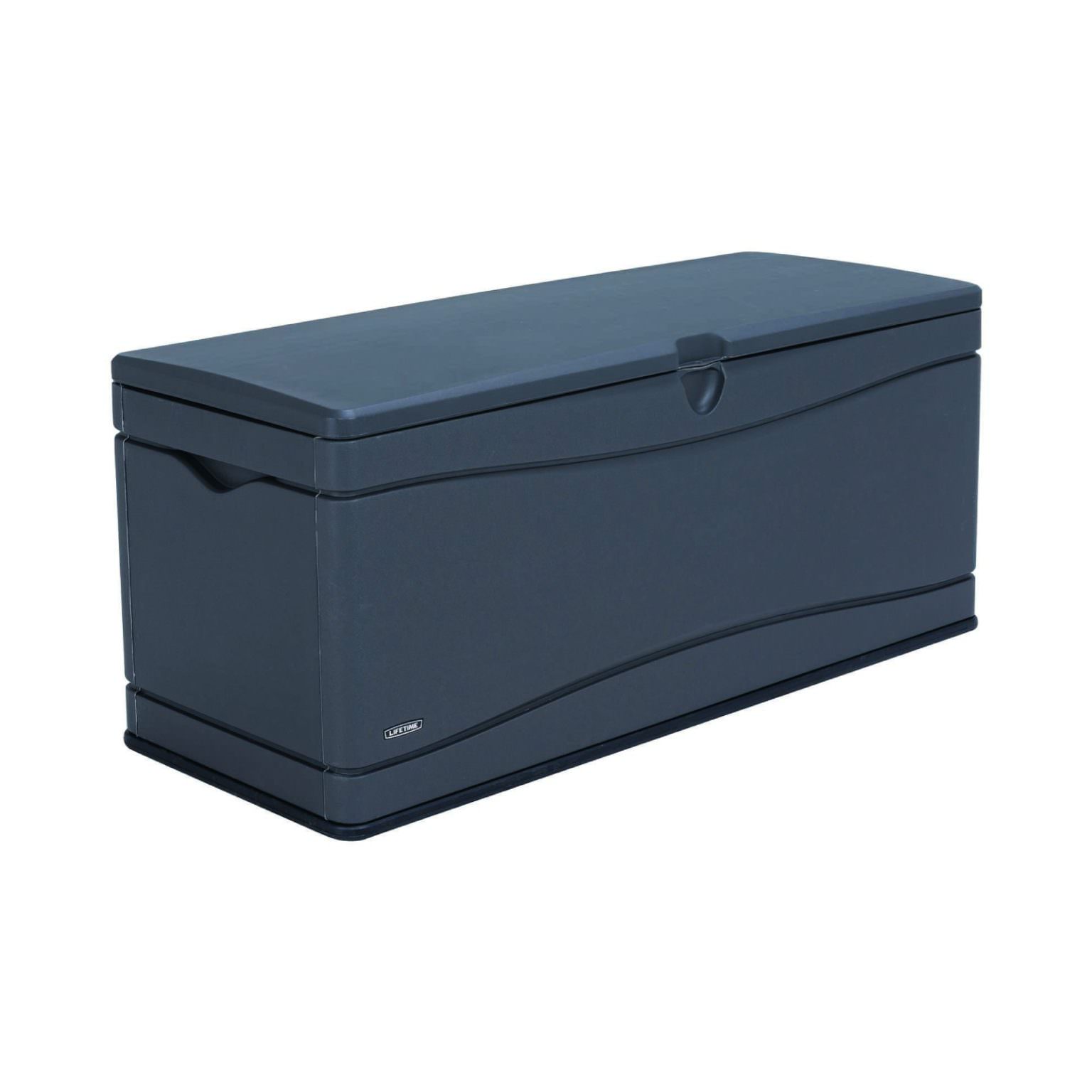 Lifetime 500 Litre Durable Plastic Outdoor Storage Box Dark Grey