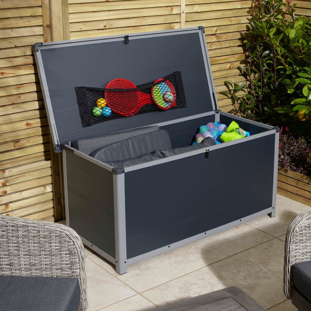 Airevale 4x2 Plastic Outdoor Garden Cushion Storage Box