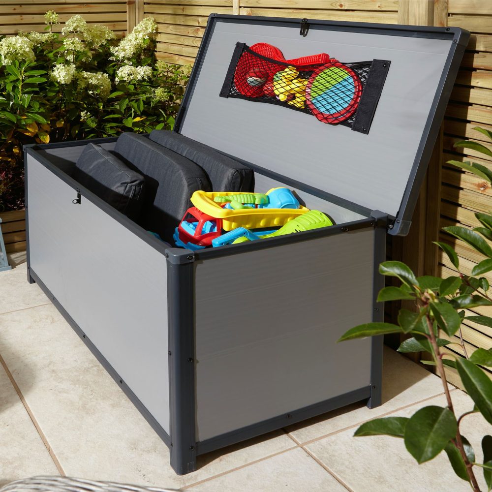Airevale 4x2 Plastic Outdoor Garden Cushion Storage Box - Image 7