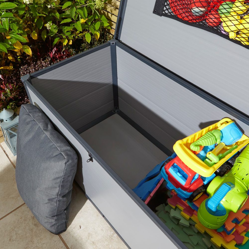 Airevale 4x2 Plastic Outdoor Garden Cushion Storage Box - Image 6
