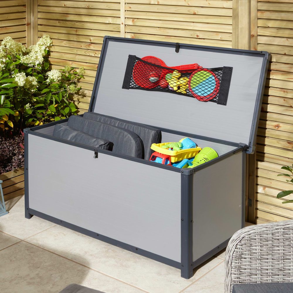 Airevale 4x2 Plastic Outdoor Garden Cushion Storage Box - Image 9