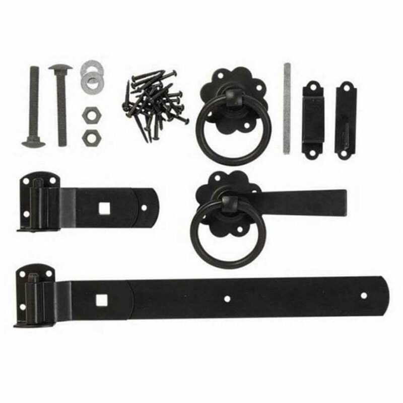 Forest Garden Europa Gate Fixings Hinge & Latch and Fixings Choice of 2 Coatings