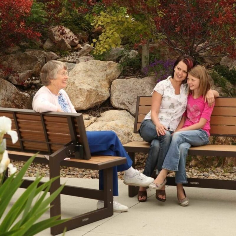Lifetime 4ft Convertible Garden Bench/ Picnic Table - Outdoor Seating - 60054