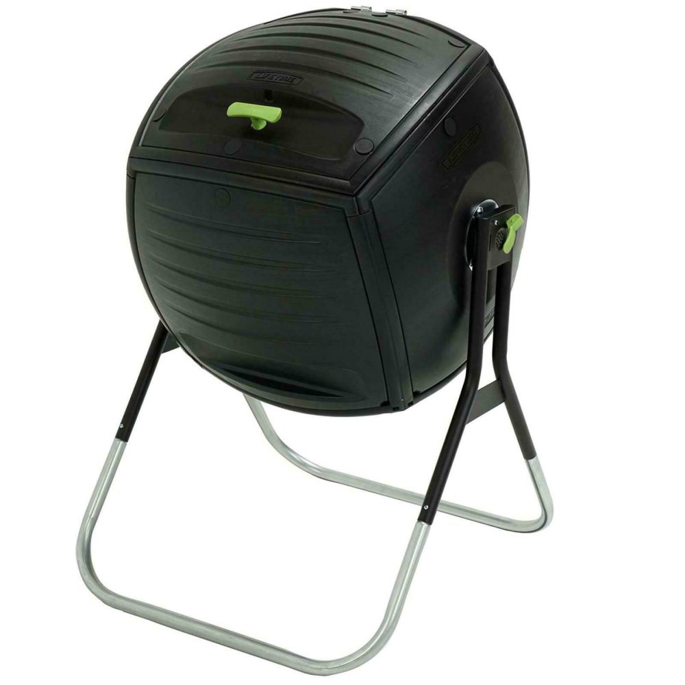 Lifetime 50 Gallon Rotating Large Garden Waste Bin Composter - 60076 - Image 2