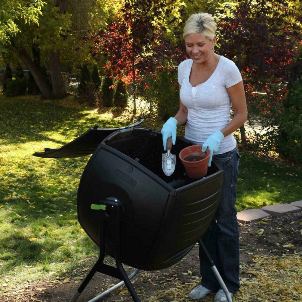 Lifetime 50 Gallon Rotating Large Garden Waste Bin Composter - 60076 - Image 4