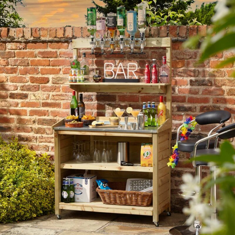 Wooden Garden Mini Bar - Pressure Treated Home Pub